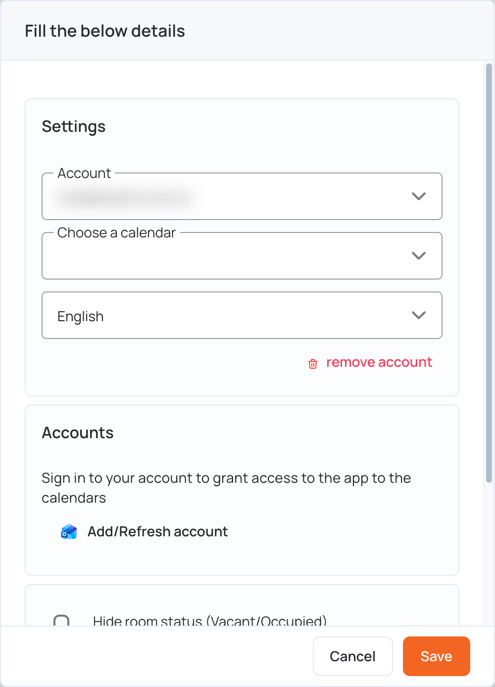 Microsoft Door Label settings
