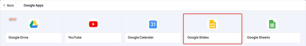 Google Slides in Google Apps