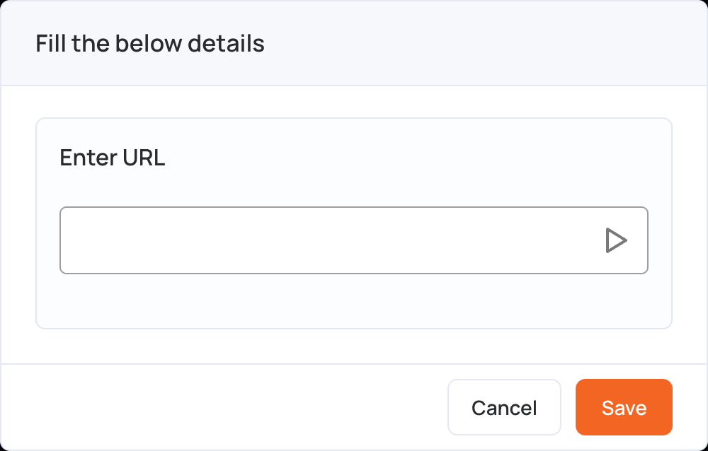 Import video from url window