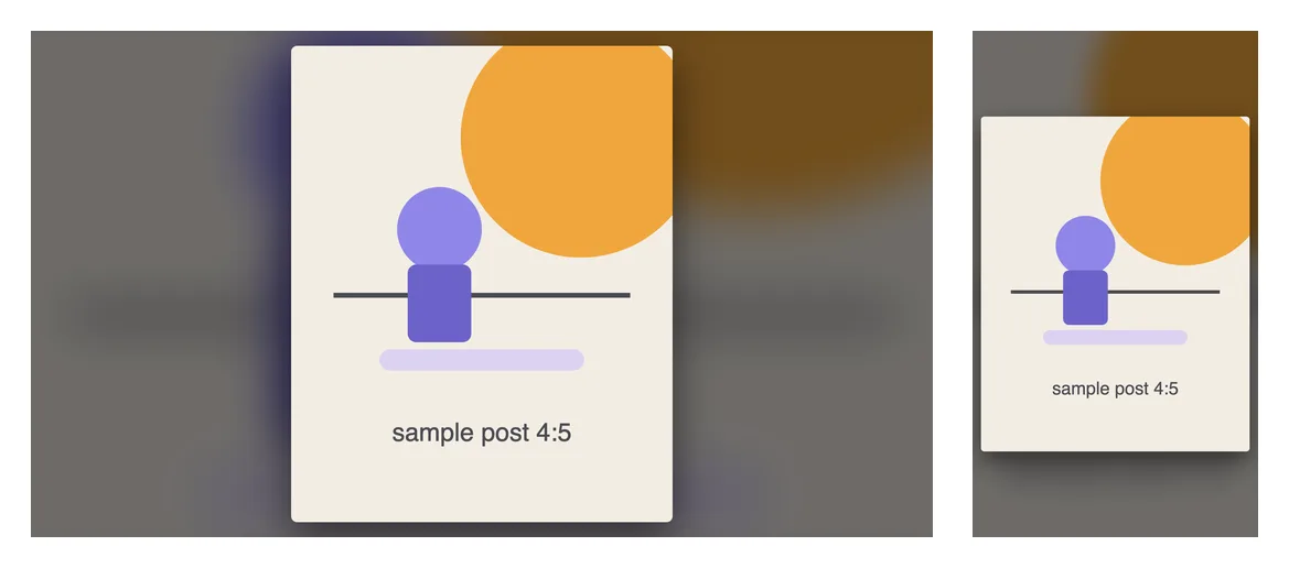 Fit with blurred background theme