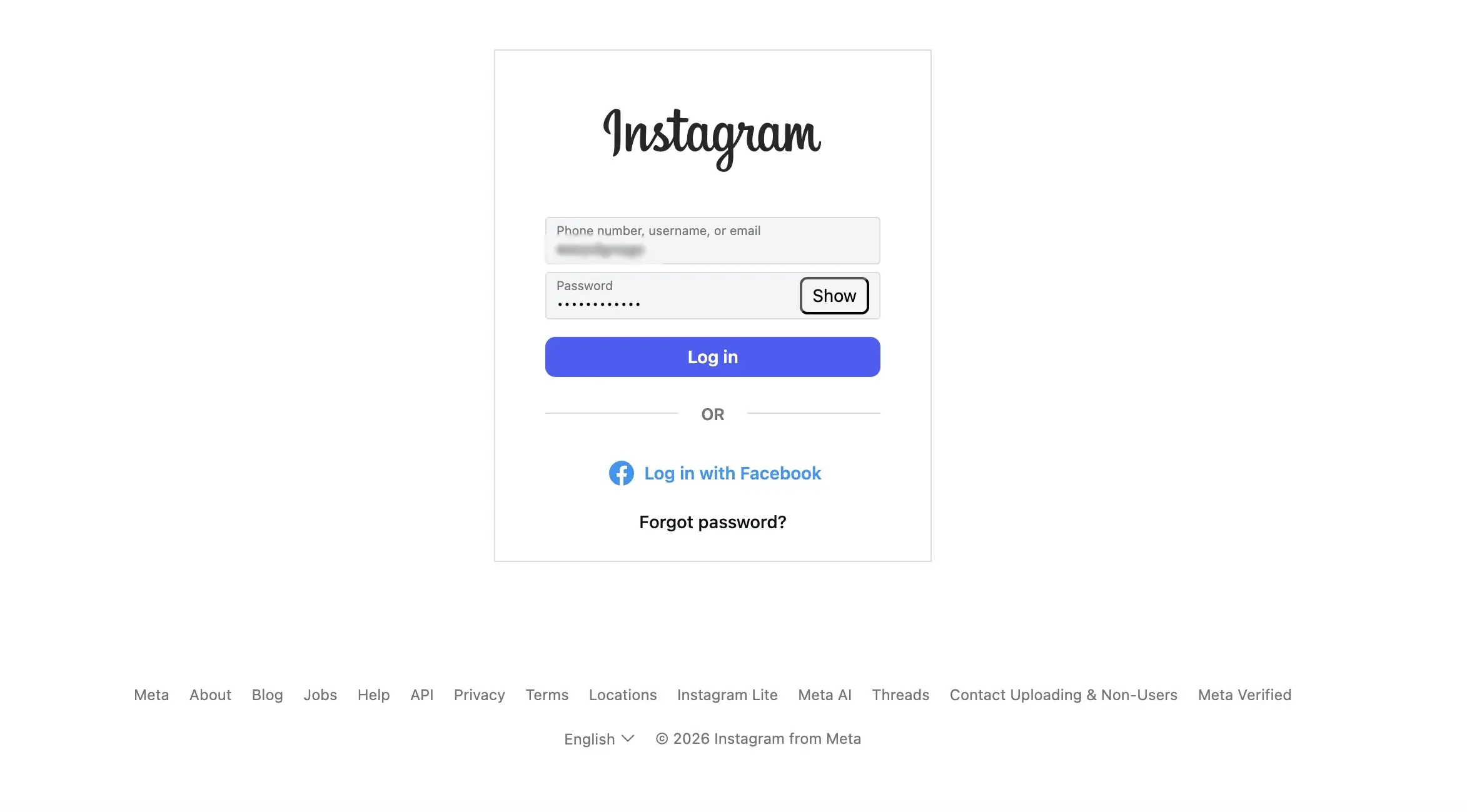 Login Instagram