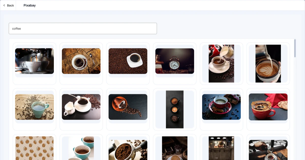 Pixabay search results