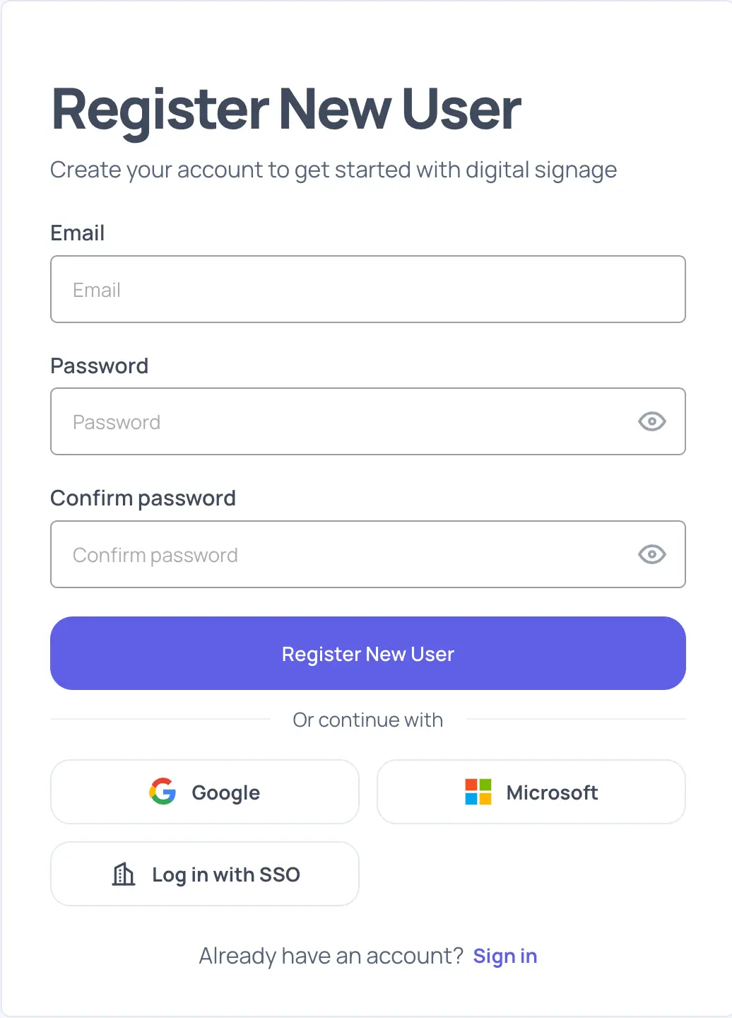 Log In with SSO
