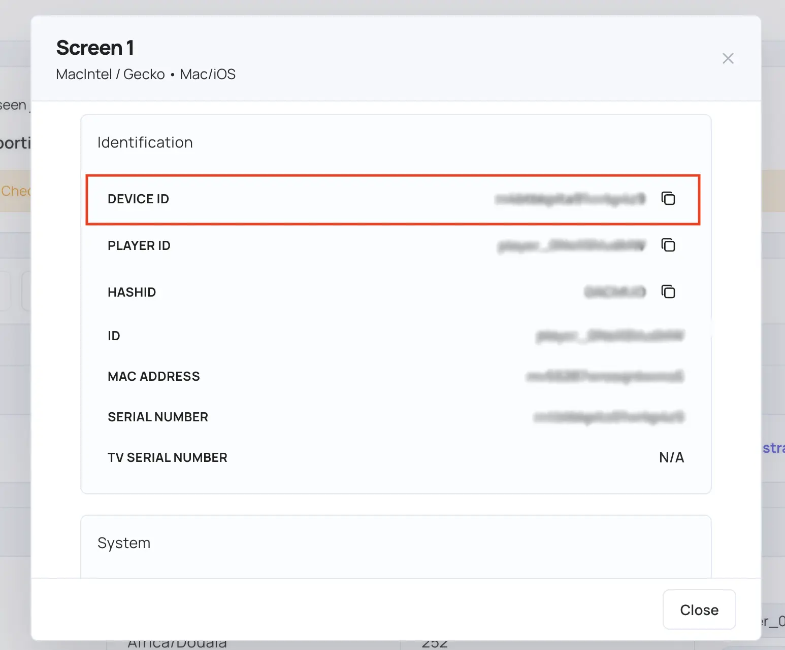 Device ID