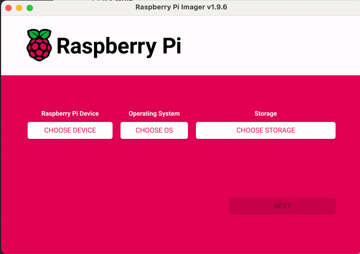 choose raspberry pi device