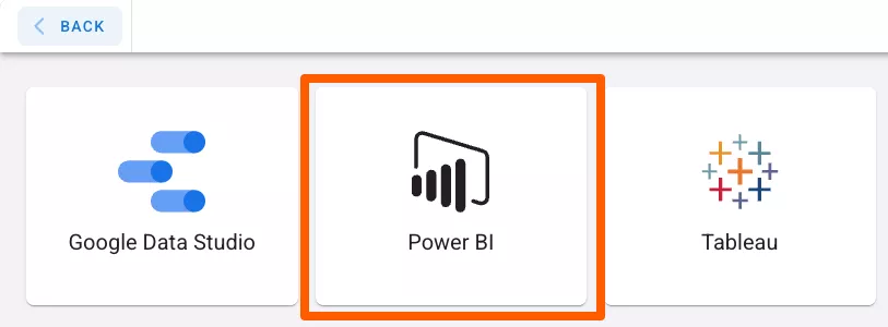 Digital Signage - Power BI - select powerbi