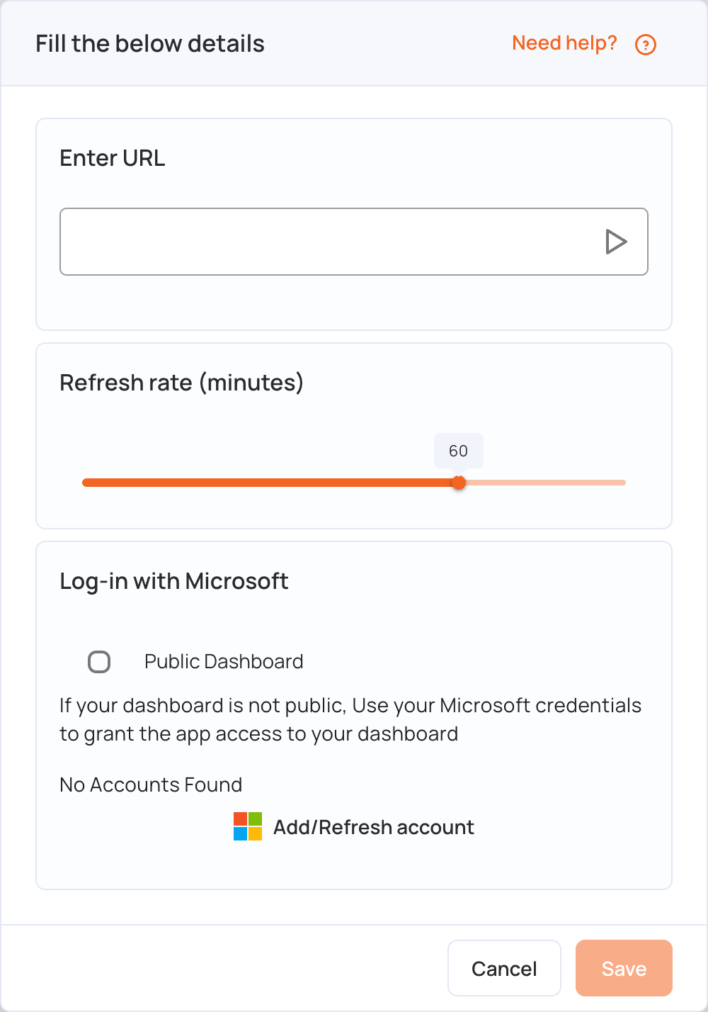Power BI settings