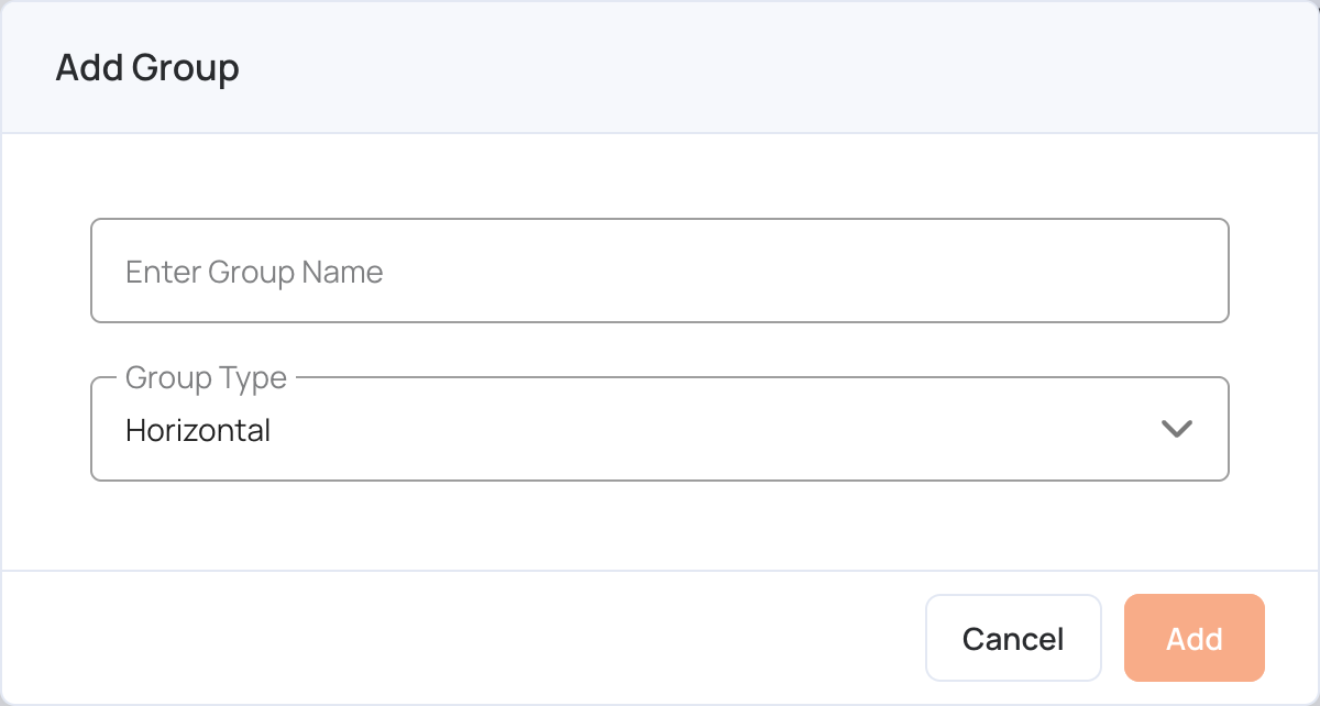 Add Group window