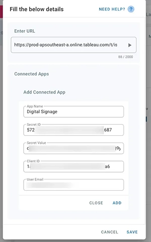 choose Tableau App